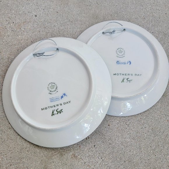 1971 &1972 Mors Dag (Mother's Day) Decorative Plates From Copenhagen Denmark - Picture 2 of 5